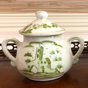 Vietri Borgo Antico Sugar Dish w/lid